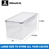 Tiawudi 2 Pack Bread Box, Plastic Bread Container, Large Sandwich