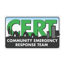 Generic CERT Logo Car Magnet Text Truck Advertisement Magnetic Vinyl Sign Community Emergency Response Team, 7.5x4.5, Black