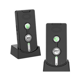Intercoms Wireless for Home, Room to Room Intercom System with Charging Base, Push to Talk, Long Range, Clear Loud Sound, Two Way Intercom for Home Office