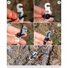 Rope Tensioner - Aluminum Alloy Camping Tent Guyline Cord Adjuster