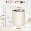Mumoo Bear Milk Frothing Pitcher 12oz/350ml, Stainless Steel Espresso Steaming