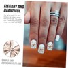 Baluue 10pcs Hollow Butterfly Nail Art Patches Multi-Shape Gems for