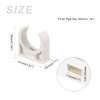 METALLIXITY 12pcs 30mm U Shape Pipe Fitting Clamp PVC Water