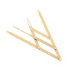 Mobestech 3pcs Stainless Steel Eyebrow Measurement Tool Golden Ratio for