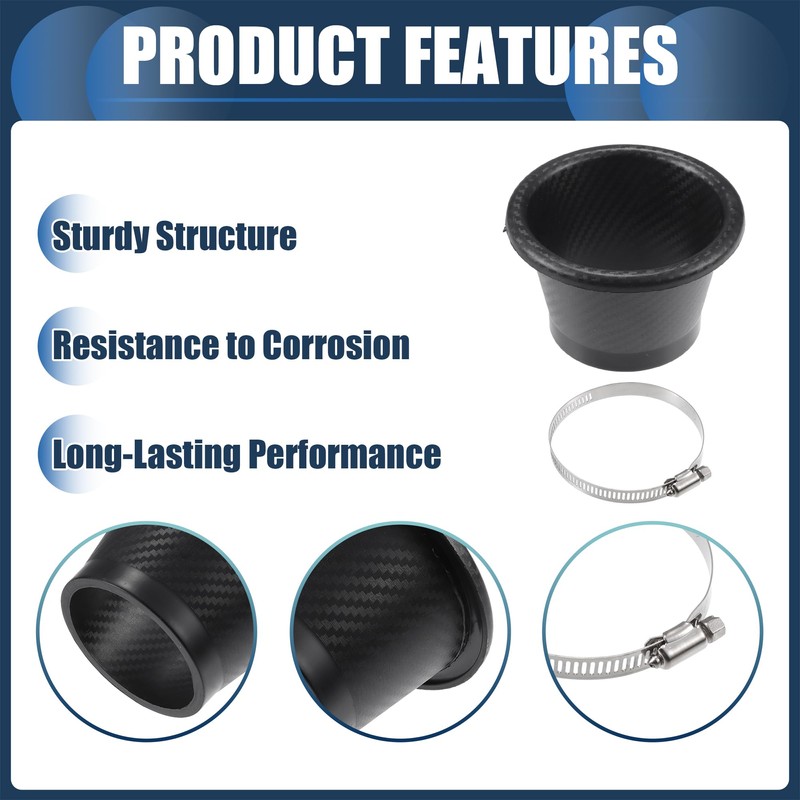 INFINAUTO Air Intake Duct Front Bumper Car Round Brake Air