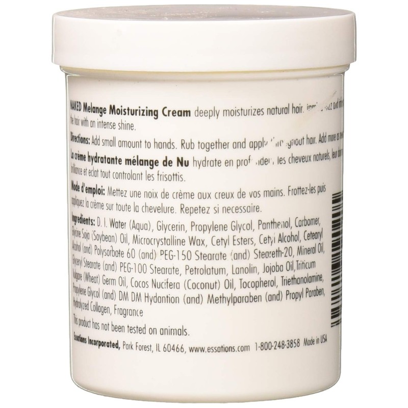 Naked by Essations Melange Moisturizing Cream, 8 Ounce