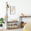 HOOBRO Coat Rack Shoe Bench, 3-Tier Shoe Rack, Industrial Shoe