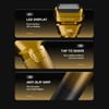 BEAUTYCARE Electric Foil Shaver for Men, for Short Beard, Gold