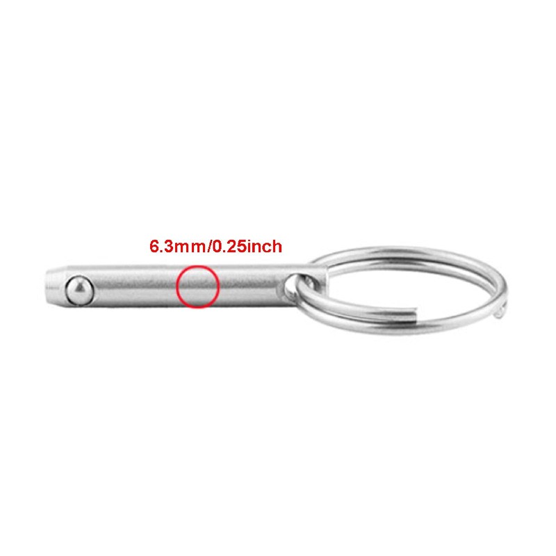 Quick Release Pin 6.3mm Diameter 316 Stainless Steel Bimini Top