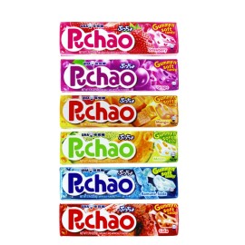 Uha Mikakuto Japan Puchao Chewy Candy 6 Pack Variety Combo Set - 50g (10 pc) ea