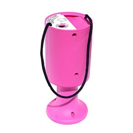 Round Handheld Plastic Charity Collection Box - Pink