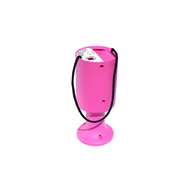 Round Handheld Plastic Charity Collection Box - Pink