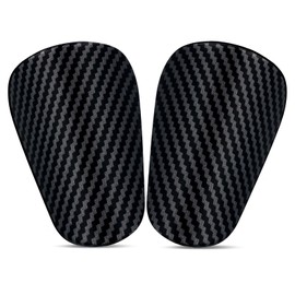 2pcs Mini Soccer Shin Guards, 3.94x2.36 Inch Stripe Small Shin Pads Mini Football Guards Protective Equipment Shinguards for Adults Teenagers Women Men Boys Girls Kids