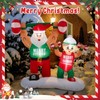 Shappy 6 ft Santa Inflatable Weight Lifting Xmas Decor LED,