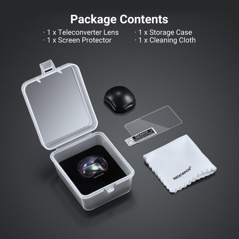 NEEWER 2x Teleconverter Compatible with DJI Osmo Pocket 3 /