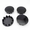 4PCS Custom 63mm 2.5 Inch Custom Glossy Black Blank Plastic