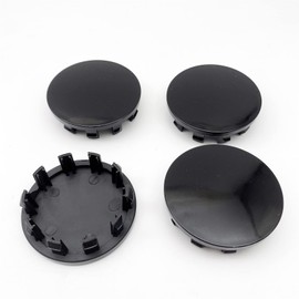 4PCS Custom 63mm 2.5 Inch Custom Glossy Black Blank Plastic Hubcaps Car Wheel Hub Center Caps Fit for Ram 1500 2019-2022 Wheels 6KF18TRMAA