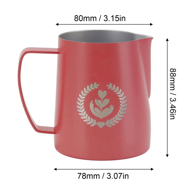 350ml Coffee Art Cup with Pointed Mouth 304 Stainless Steel