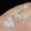 GoProver 100 Pack Earring Backs Earring Stoppers Clear Rubber Bullet