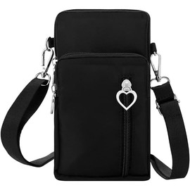 E-Tree Bolsa Bandolera para Mujer, Bolso Cruzada con Cierre, Bolsas Pequeñas del Casual, Chica y Ligero, Bolso de Nailon para Teléfono,Bolso de Hombro,Bolsas Cross-Body para Mujer