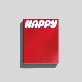 JIN solo Album [Happy] Photobook Random Red Journey Version + [Extra Photocards]