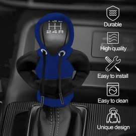 xbrtaia Car Gear Shift Cover, Winter Warm Gear Shift Knob Cover,Auto Interior Accessories Shift Knob，Universal Interesting Car Accessories and Decorations.