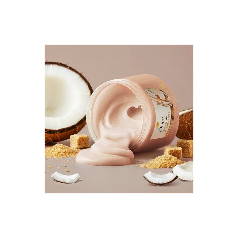 Dove Brown Sugar and Coconut Butter Body Scrub Exfoliates and