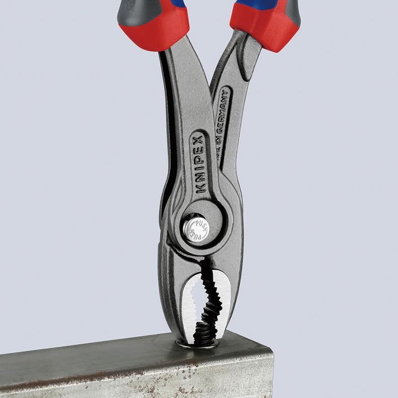 KNIPEX 8202-200SB Twin Grip Slip Joint Pliers, Comfort Type, Ideal