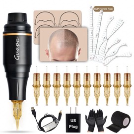 Professional Scalp Micropigmentation Machine Kit – Adjustable SMP Hair Tattoo Device for Hairline Restoration, Density Filling & Permanent Makeup (SMP Practice Machine Kit)