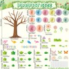 Pastel Classroom Tree Bulletin Board Set with 3D Paper Fans