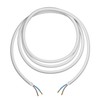 ledscom.de Textile Cable, 3 m, White, 2 x 0.75 mm²,