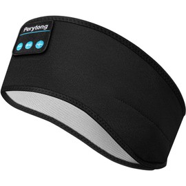 Perytong Sleep Headphones Wireless, Bluetooth Sports Headband Headphones with Ultra-Thin HD Stereo Speakers, Good Breathability, Perfect for Sleeping,Workout,Jogging,Yoga,Insomnia,Air Travel
