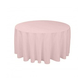 KS Linens Polyester Round Tablecloth 96" (Lt Pink)