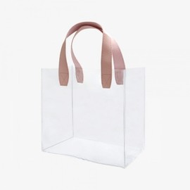 Point Handle Clear Tote Bag Small 2ea