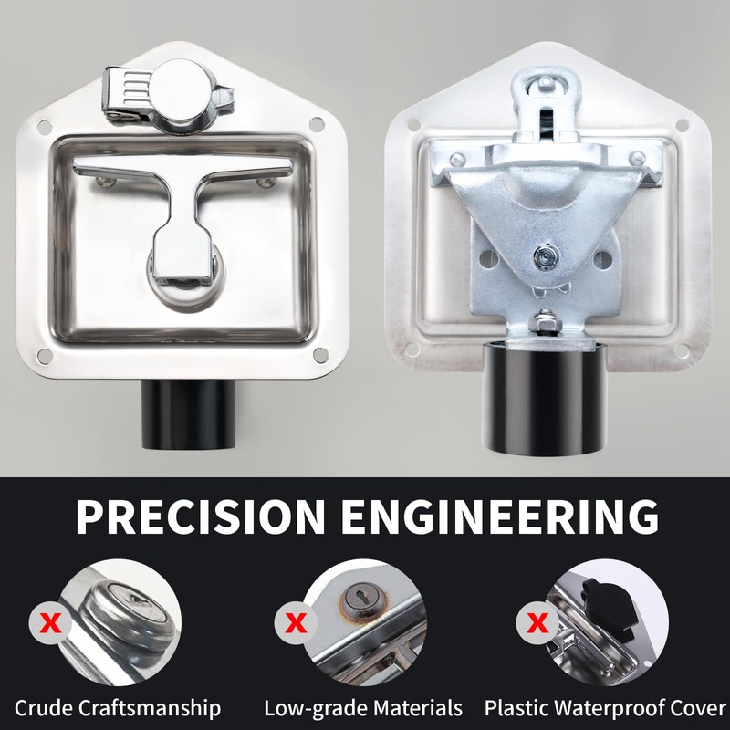 Loclink Tool Box Lock with Shock-Absorbing Roller Latch & Zinc