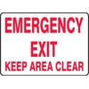 Accuform "Emergency Exit - Keep Area Clear" Safety Sign, Accu-Shield™,
