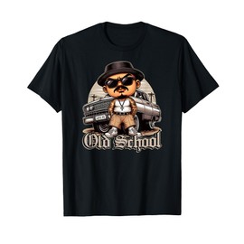 OLD SCHOOL Hip Hop Lowrider Shirt Chicano Cholo Low Rider T-Shirt