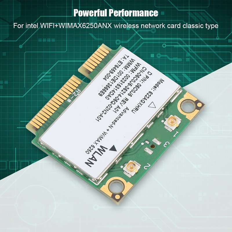 For Intel 6250AN 622ANXHMW MINI PCIE 300Mbps 2.4/5GHZ Dual Band