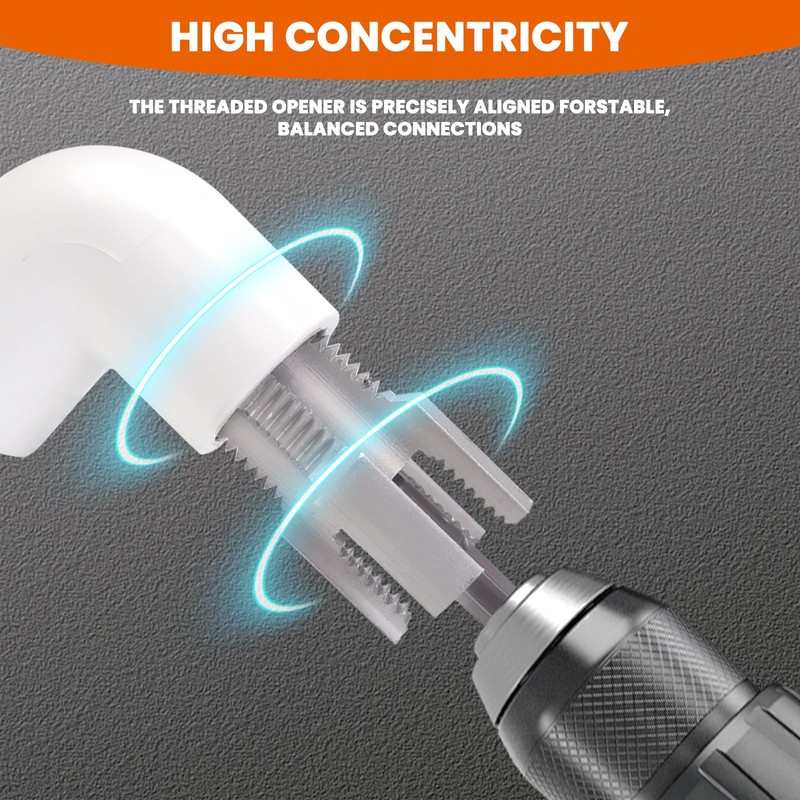 Karlstruyn Integrated Internal & External Pipe Threading Tool, 1/2'' 3/4''
