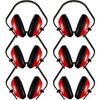 Maitys 6 Pcs Soundproof Earmuffs Hearing Protection Headphones Adjustable Padded