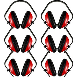 Maitys 6 Pcs Soundproof Earmuffs Hearing Protection Headphones Adjustable Padded Defender Noise Reduction Earplug for Kids (Green)