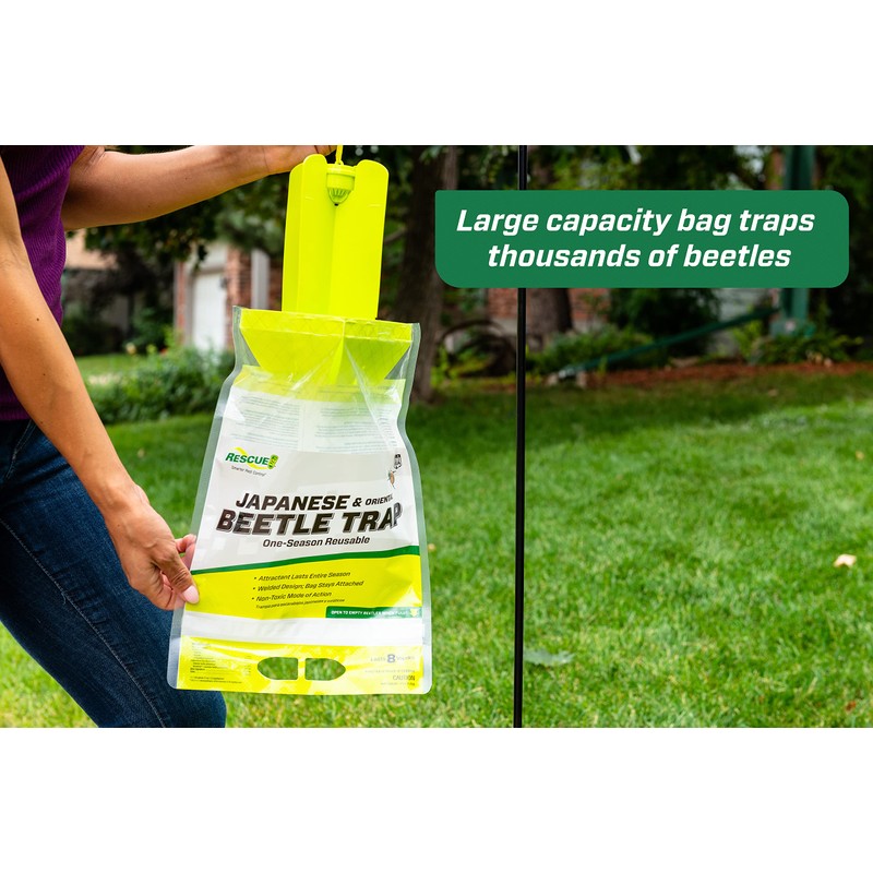 RESCUE! Japanese Beetle Trap – Reusable Bag - 2 Traps