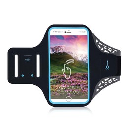DFV mobile - Professional Cover Ultra-Thin Armband Sport Walking Running Fitness Cycling Gym für Blu Studio X10L (2022) - Black