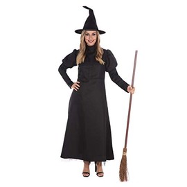 Bristol Novelty AF131XL Witch Wickedest Witch Costume, Size XL, Women, Plain, Black, 18-20