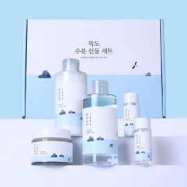 Round Lab 1025 Dokdo Moisture Gift Special 3 Piece Set Toner 220ml + Lotion Cream 50ml / 라운드랩 1025 독도 수분 선물 기획 3종 세트 토너 220ml + 로션 크림 50ml
