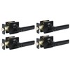 JESSTTI Entry Door Handle Locks with Keys,Square Locking Door Lever