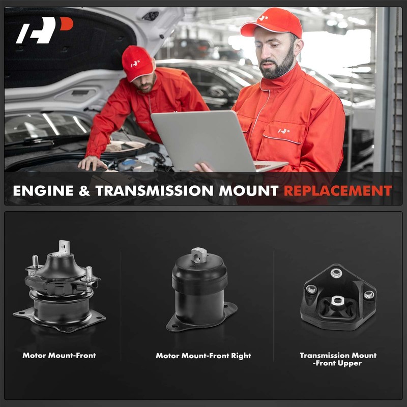 A-Premium Engine Motor and Transmission Mount Kit Compatible with Acura