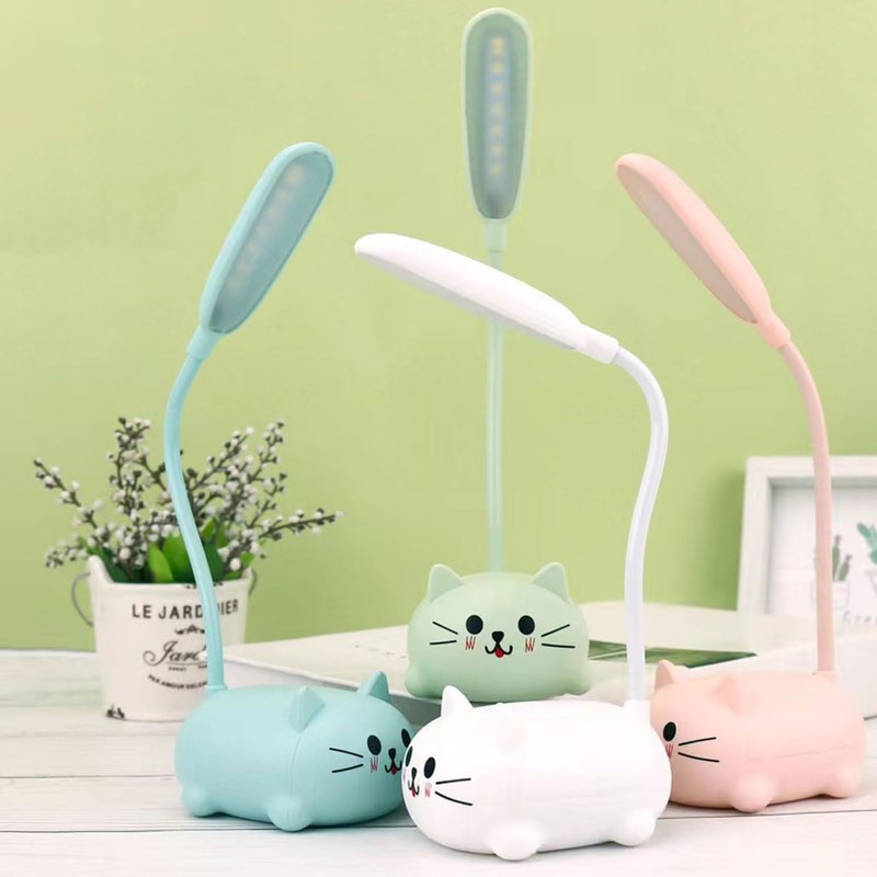 Genyerl LED Desk Lamp for Kids,Mini Cat Night Light, Cute