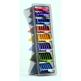 WAHL Attachment Coloured Comb Set #1 – 8 Pettini guida per tagliacapelli, Accessori Set di colori, protezioni professionali per tagliacapelli, Super Taper, Taper2000, Senior, Magic Clip, Legend