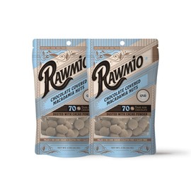 Rawmio Chocolate Covered Macadamia Nuts - Organic, Raw, Vegan, 70% Dark Chocolate, 2 Packs, 2 oz.